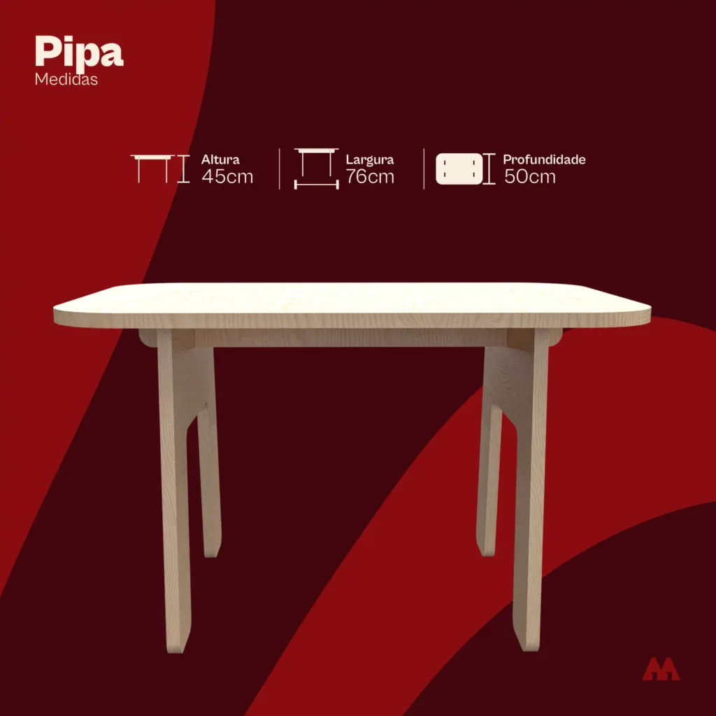 6. Mesa Kids - Mesa de Centro Quadrada 2